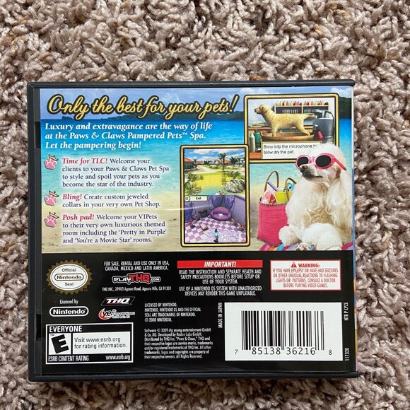 Nice! - Paws And Claws Pampered Pets - W/ Game & Instructions - Nintendo DS - Picture 2 of 3